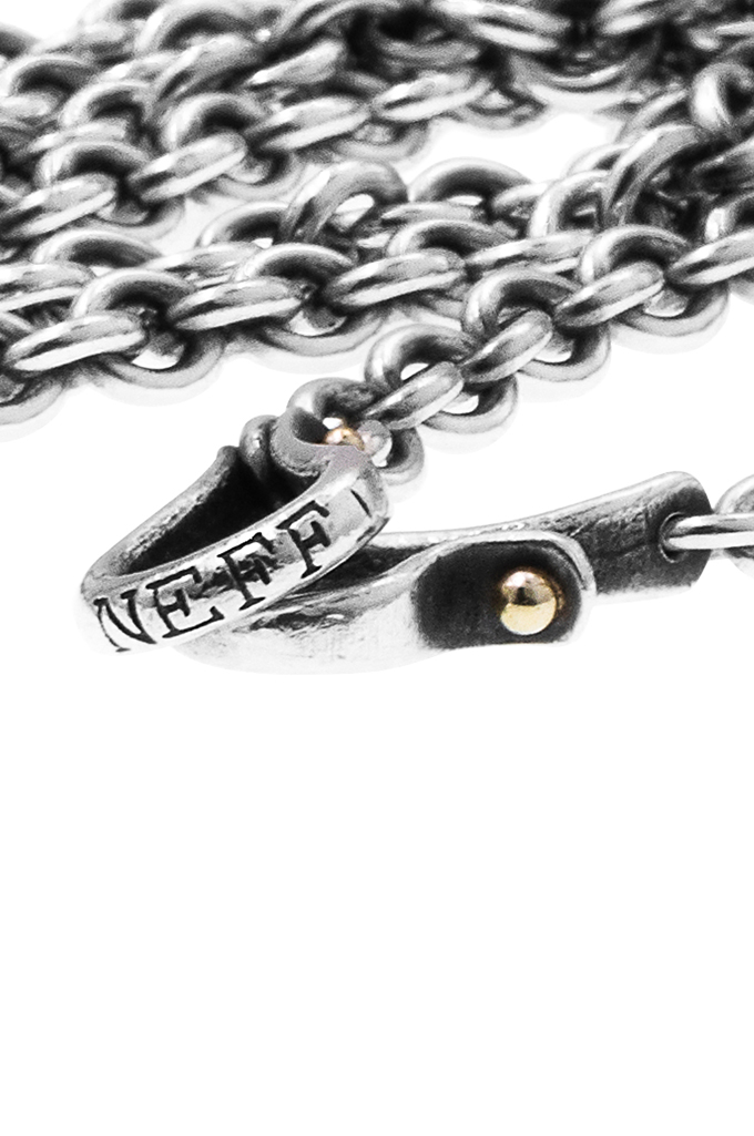 Neff Goldsmith Link Chain w/ Custom Silver & Gold Clasp - 4mm / 24